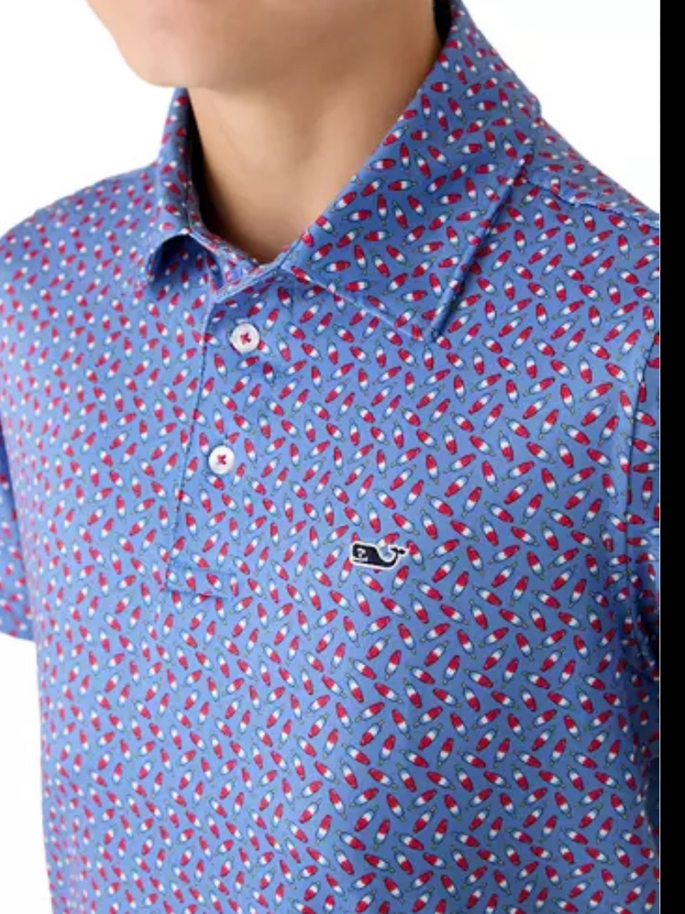 Vineyard Vines Boys On the Go Sankaty Polo Bomb Pop Patriotic Popsicle